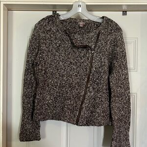 Black and White Knit Jacket